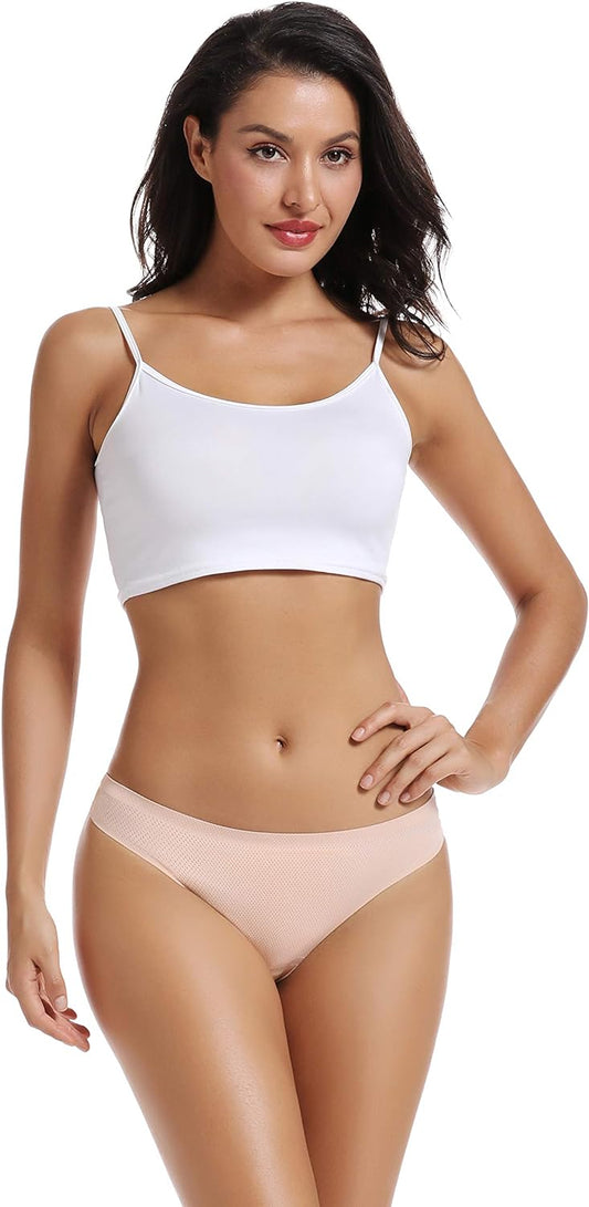 Seamless Women’s Thong Underwear – No Show, Breathable, Soft & Stretchy Panties for Everyday Comfort (5-Pack)